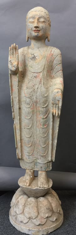 Northern Qi Stone Standing Buddha