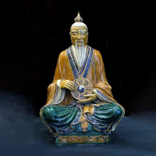 Glazed Pottery Sculpture of the Lord of the Dao