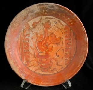 Mayan Polychrome Plate