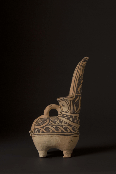 Slip-Painted Terracotta Ewer