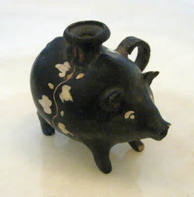 Greek Askos in the Form of a Pig