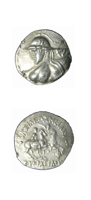 Bactrian Silver Tetradrachm of King Eukratides I