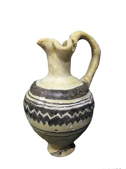 Sand-Core Formed Glass Oinochoe