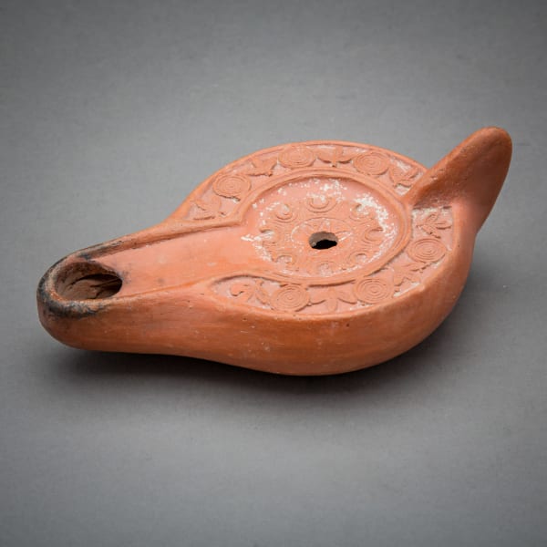 Early Christian Terracotta Oil Lamp