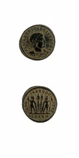 Bronze Coin of Constantius II Struck While Caesar