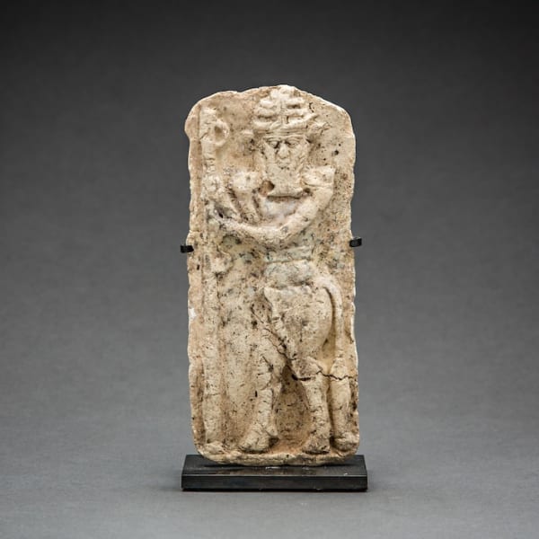 Old Babylonian Moulded Plaque with Standing Bull Man