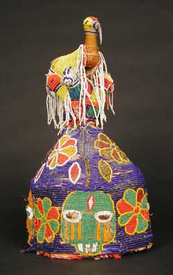 Yoruba Beaded Container