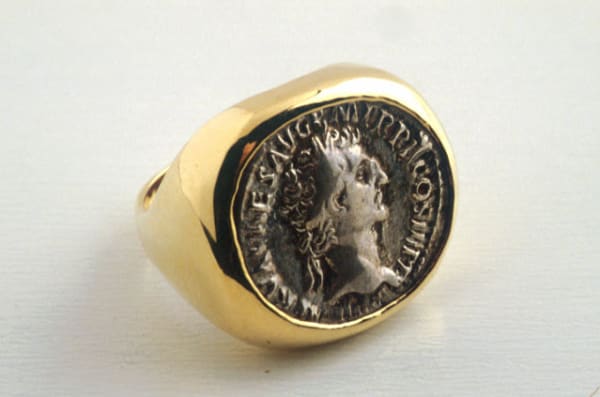 Silver Denarius of Roman Emperor Nerva