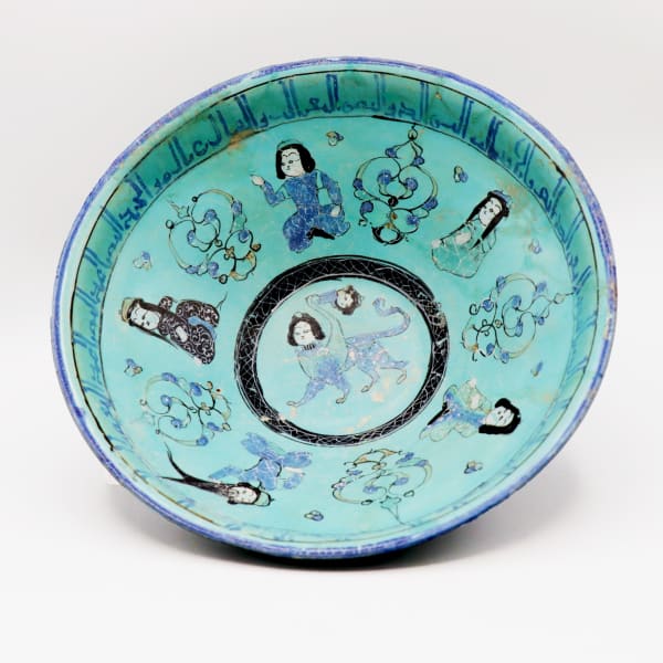 Kashan Mina'i Glazed Bowl