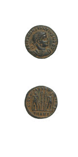 Bronze Coin of Constantius II Struck While Caesar