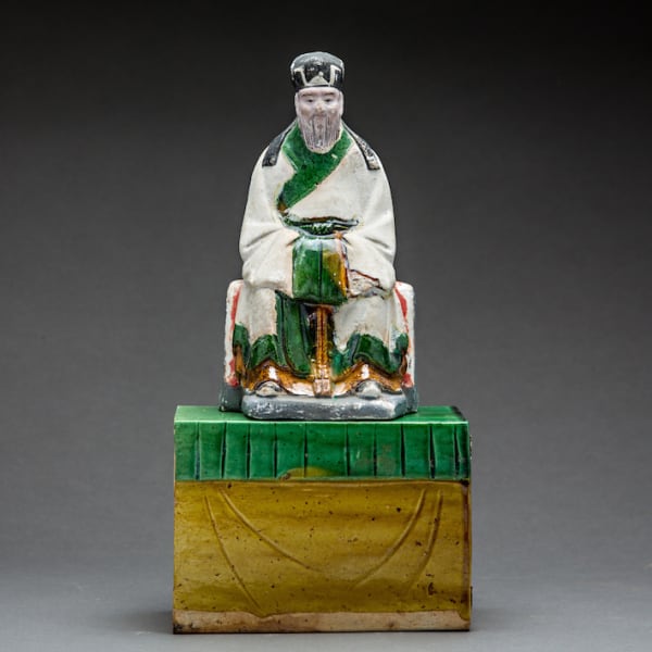 Ming Glazed Terracotta Sculp