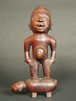 Yombe Wooden Nkisi Sculpture