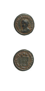 Bronze Coin of Constantius II Struck While Caesar
