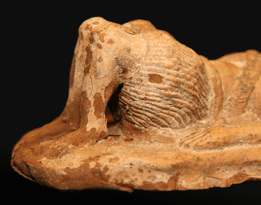 Assyrian Terracotta Plaque Depicting a Warrior