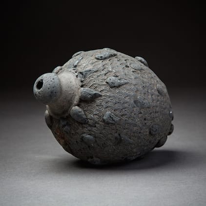 Sphero-Conical Vessel with Stamped & Incised Decoration