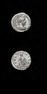 Silver Denarius of Emperor Elagabalus