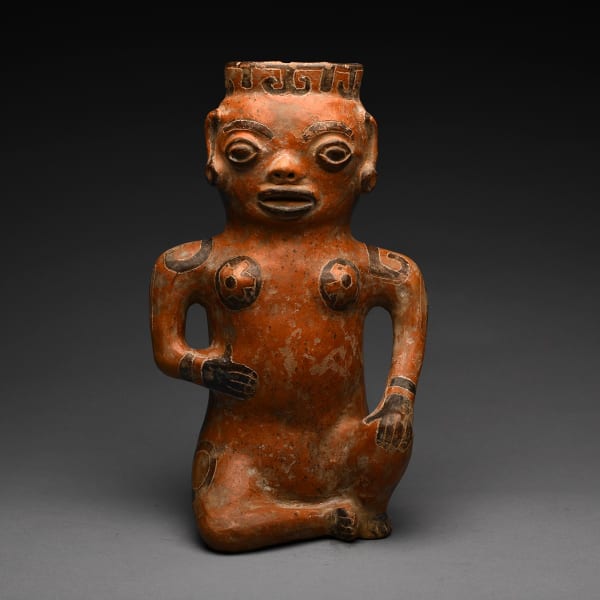 Seated Female Effigy Vessel