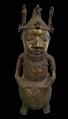 Benin bronze figure