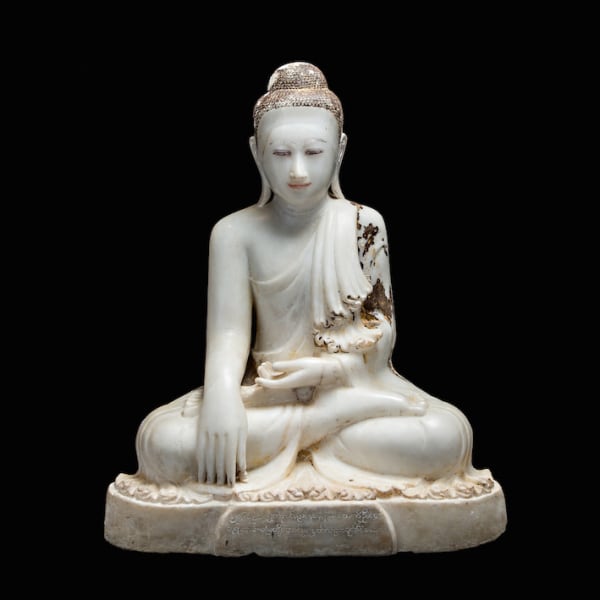 Marble Sculpture of the Seated Buddha