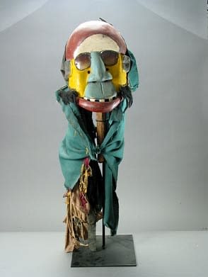 Ibibio Wooden Polychrome Face Mask