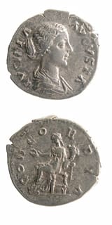 Silver Denarius of Empress Lucilla