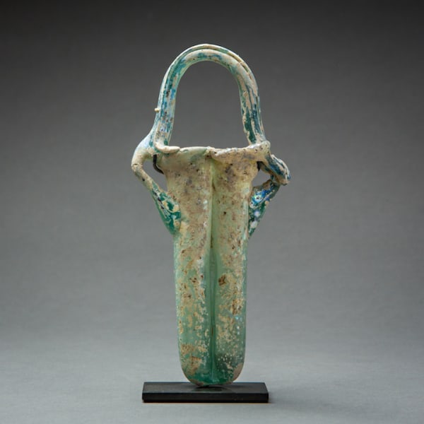 Roman Double Cosmetic Glass Tube