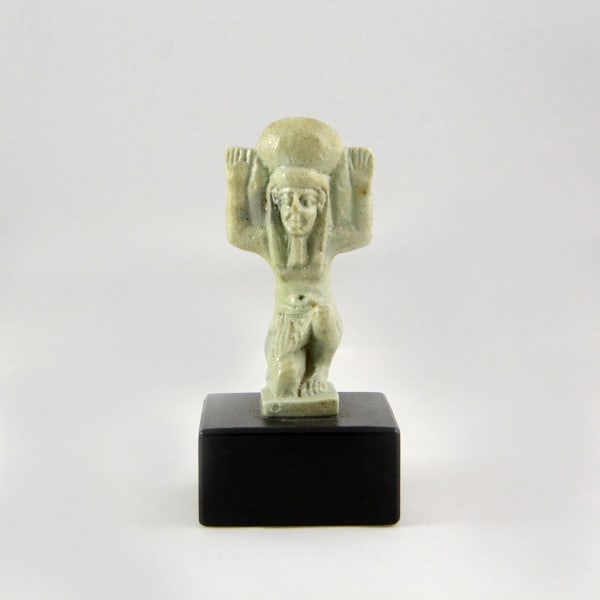 Late Dynastic Faience Amulet of Shu