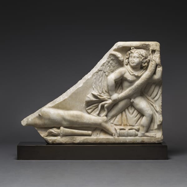 Roman Marble Sarcophagus Fragment