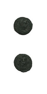Bronze Coin of Emperor Gratian