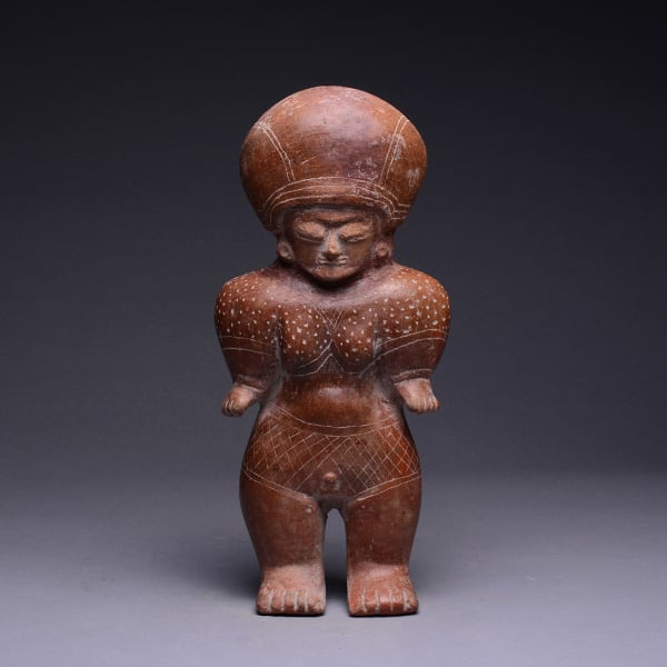 Chorrera Terracotta Sculpture of a Standing Woman
