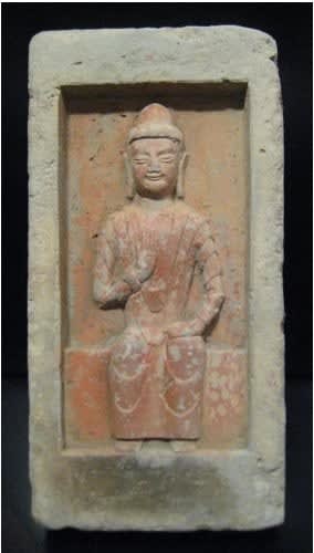 Northern Wei Brick from a Buddhist Shrine