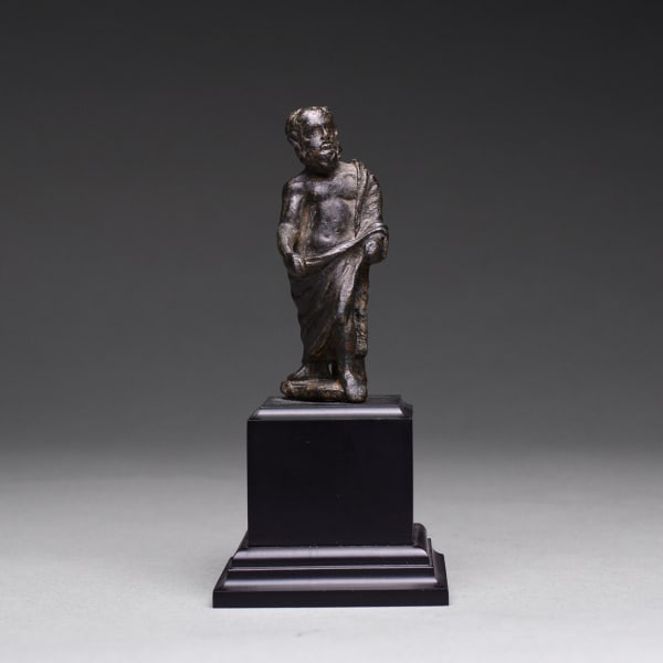 Roman Bronze Sculpture of a Philosopher