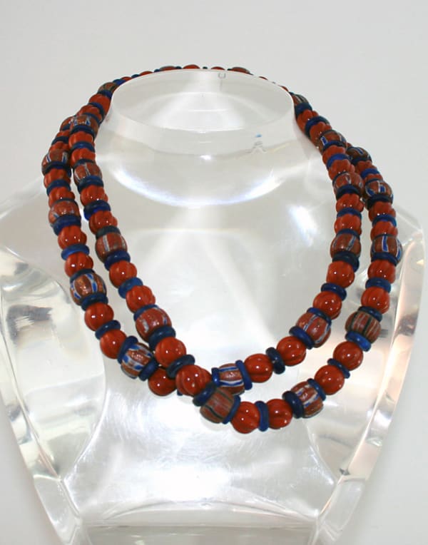 Venetian Glass Trading Beads And Jasper Beads