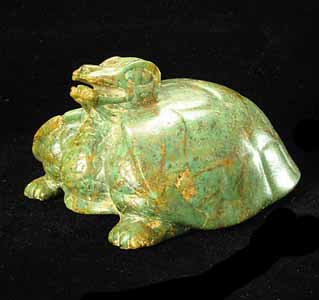Mayan Jade Sculpture of a Turtle
