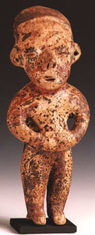 Chinesco Style (Type E) Nayarit Terracotta Standing Figure