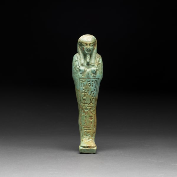 Faience Ushabti of the 26th Dynasty