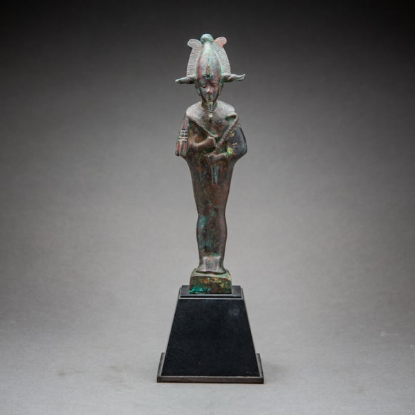 Egyptian Bronze Sculpture of Osiris