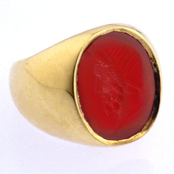 Roman Intaglio of the Bust of Emperor Antonius Pius