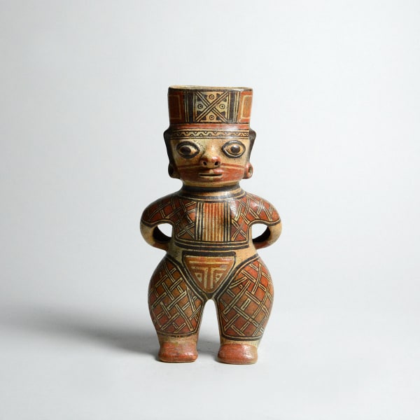 Guabal Polychrome Standing Female Figure