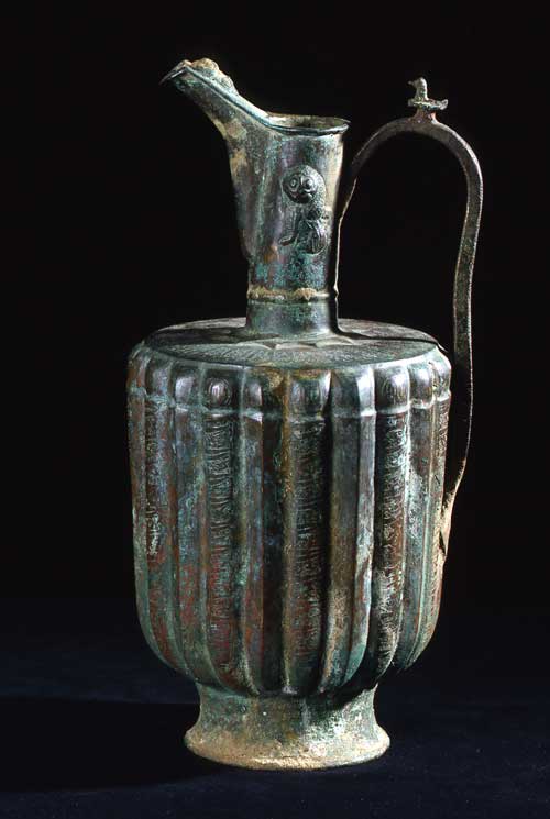 Bronze Ewer with Fluted Body