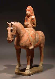Tang Polychrome Horse and Rider