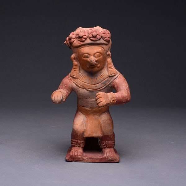 Jama Coaque Terracotta Sculpture of a Dancing Shaman