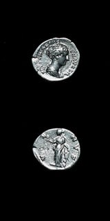 Silver Denarius of Empress Faustina Junior