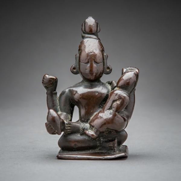 Enigmatic Seated Shiva and Consort
