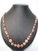 Painted Carnelian Beaded Necklace