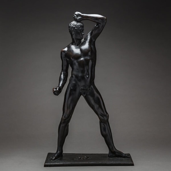 Bronze Sculpture of An Athlete Creugas by Antonio Canova