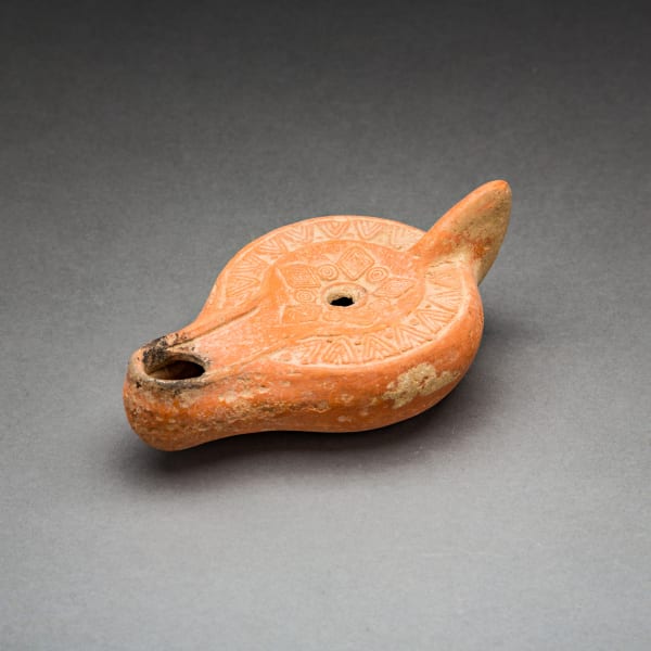 Early Christian Terracotta Oil Lamp