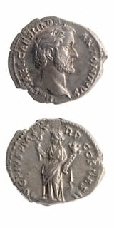Silver Denarius of Emperor Antoninus Pius