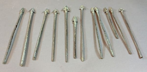 12 Iron Age Bronze Arrows