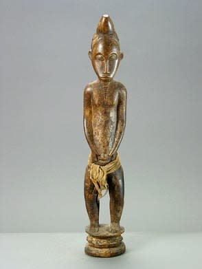 Baule Wooden Blolo Bian Sculpture